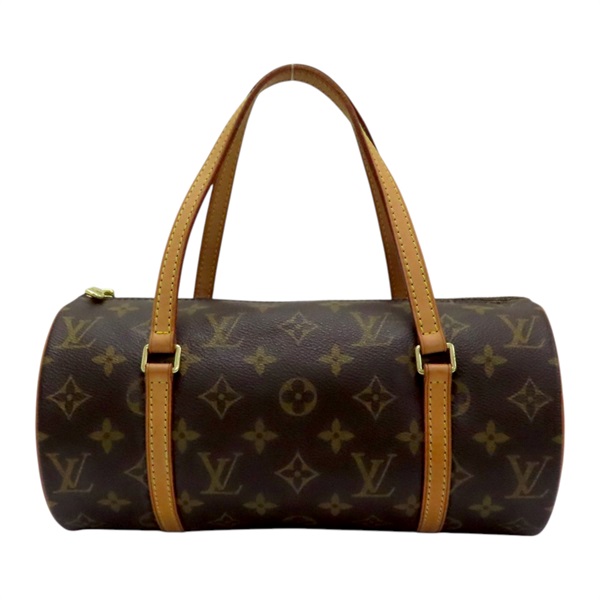 棕色 原花 帆布 Papillon 26 手提包 M51386