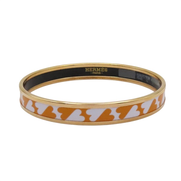 粉/橘色琺瑯 鍍金屬 Caleche 手環
