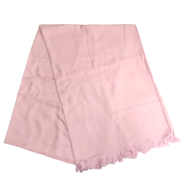 粉紅色 羊毛 真絲 圍巾【HERMES 愛馬仕】