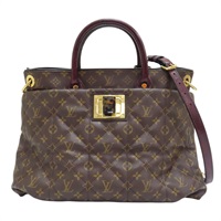 棕色 原花 帆布 Exotic GM Tote 兩用包 M40401