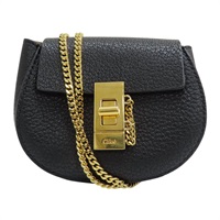 黑色 牛皮 DREW MINI BAG 迷你 肩背包