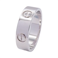 【再降價】18K白金 Love 戒指 #55【Cartier 卡地亞】【Cartier 卡地亞】