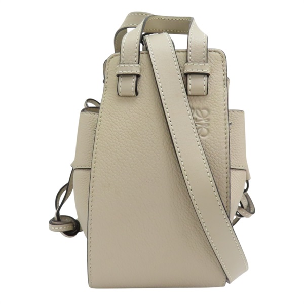 【再降價】米色 牛皮 Mini Hammock 迷你 吊床包 肩背包【LOEWE 羅威】