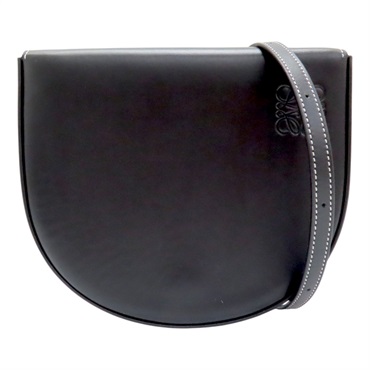 黑色 牛皮 Heel Pouch 肩背包