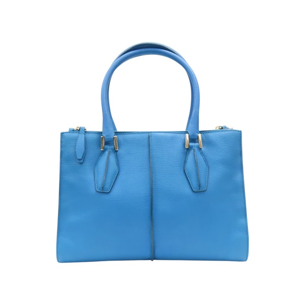 藍色 皮革 托特包 手提包
