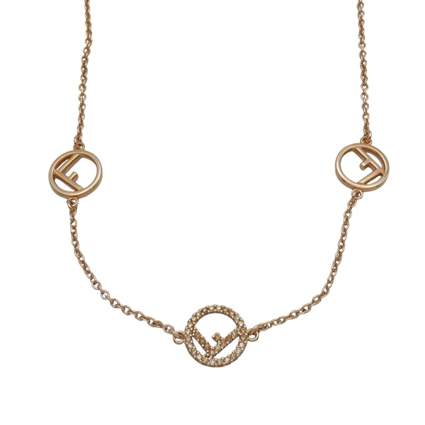 金色金屬 F Is Fendi 項鍊【FENDI 芬迪】