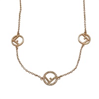 金色金屬 F Is Fendi 項鍊【FENDI 芬迪】