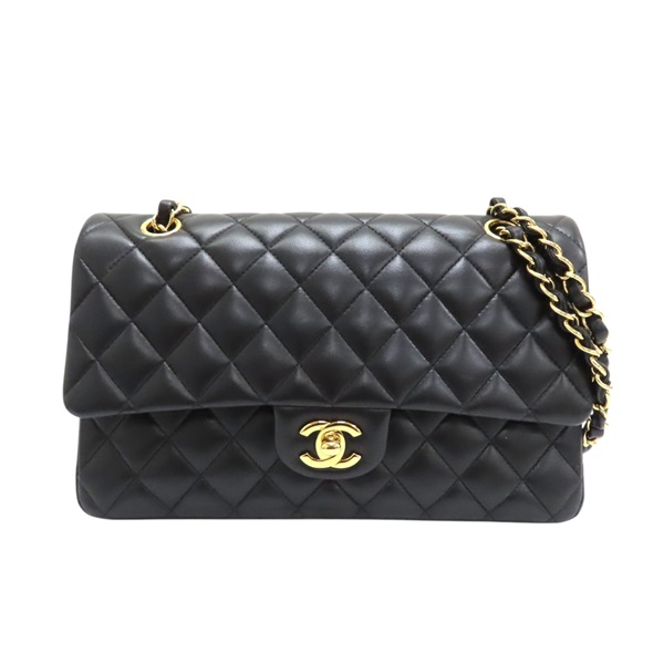 黑色羊皮 COCO 25 鍊帶肩背包 A01112