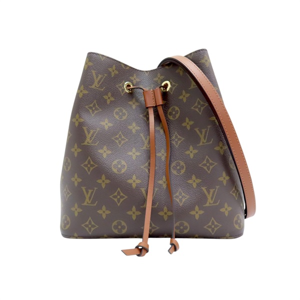 棕色 原花帆布 NeoNoe MM 肩背包 水桶包 M44887