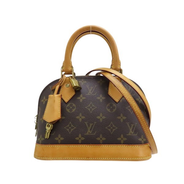 棕色 原花帆布 Alma BB 艾瑪包 兩用包 M53152