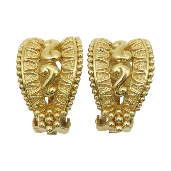 金色 鍍金 耳環 【Dior 迪奧 】