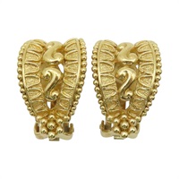 金色 鍍金 耳環 【Dior 迪奧 】