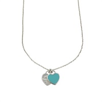 925純銀 Double Heart Tag 項鍊【Tiffany & Co 蒂芬妮】