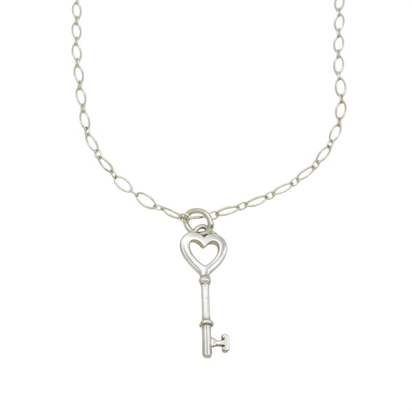 925純銀 Heart Key 項鍊【Tiffany & Co 蒂芬妮】