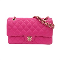 粉色羊皮 COCO 25 鍊帶肩背包 染色