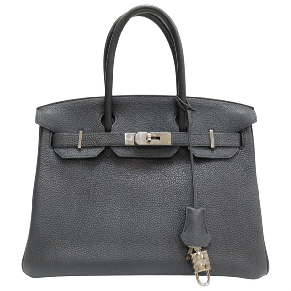 黑色 TOGO 牛皮 BIRKIN 30 柏金包 手提包 T刻 銀扣【HERMES 愛馬仕】