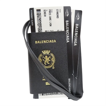 黑色 皮革 PASSPORT PHONE HOLDER 手機包 肩背包 787733