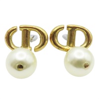 珍珠 針式耳環 (無耳扣)【Dior 迪奧】