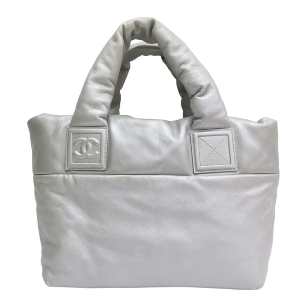 銀色 牛皮 空氣包 手提包