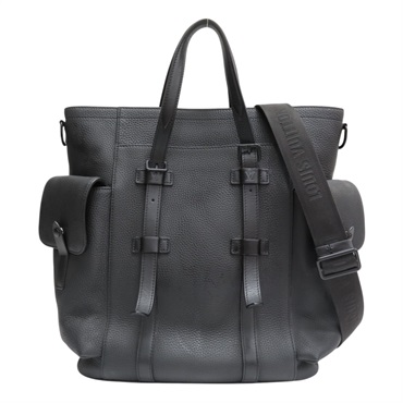 黑色 皮革 Christopher tote 兩用包 M58479