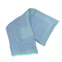 藍色 羊絨 圍巾