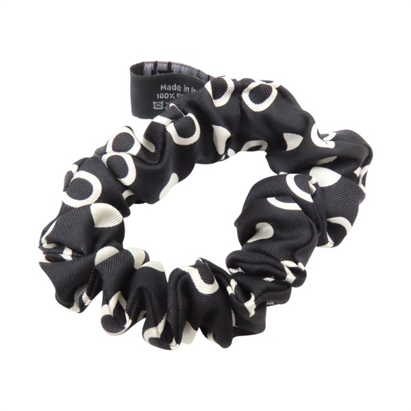 黑色 緞面 髮圈