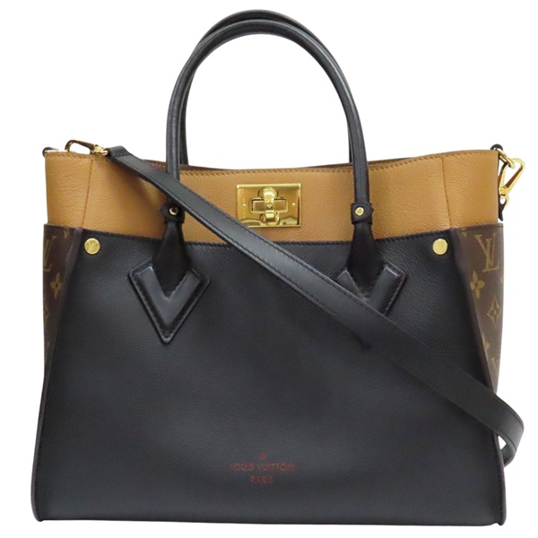 黑/棕色 牛皮 ON MY SIDE MM 手提包 M53823