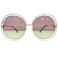 透紫色漸層 金屬圓框 Carlina 太陽眼鏡【Chloe 克羅伊】 CE114SD