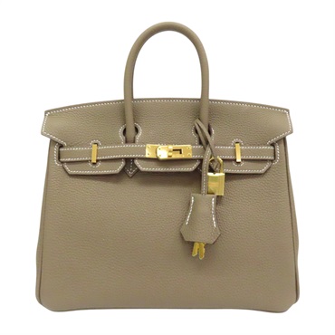 大象灰 TOGO 牛皮 Birkin 25 手提包