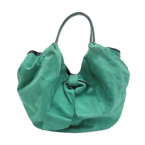 綠色麂皮 Suede Hobo 肩背包 42419287