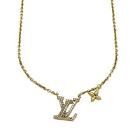 金色鍍金 LV水鑽 Iconic 項鍊【LOUIS VUITTON LV 路易威登】 M00596