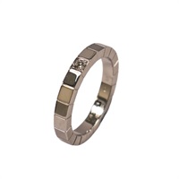 18K 白金 Lanieres 鑽石戒指 53【Cartier 卡地亞】