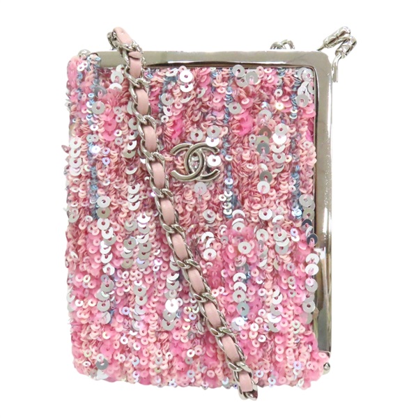 粉色 亮片 鍊帶 肩背包