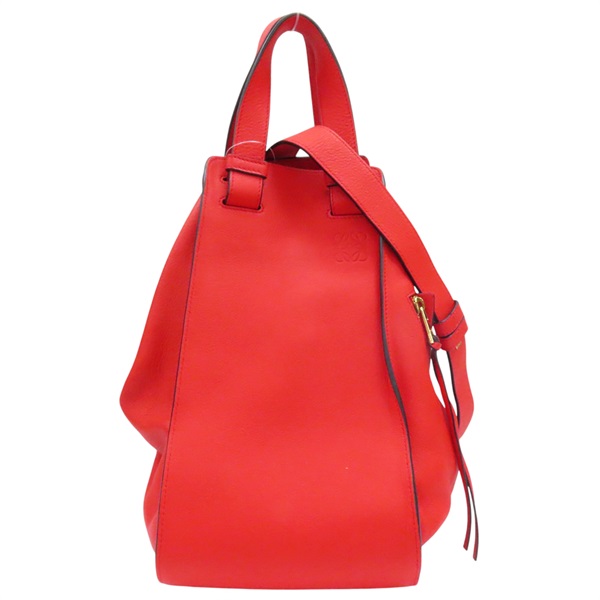 紅色 牛皮 Hammock 吊床包 肩背包