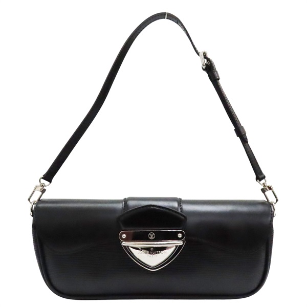 黑色 Epi 水波紋 Pochette Montaigne 肩背包 M59292