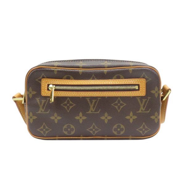 棕色 原花 帆布 Pochette Cite 肩背包【LOUIS VUITTON LV 路易威登】 M51183