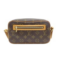 棕色 原花 帆布 Pochette Cite 肩背包【LOUIS VUITTON LV 路易威登】 M51183