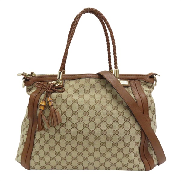 棕色 雙G 帆布 BELLA 兩用包 269946