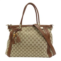 棕色 雙G 帆布 BELLA 兩用包 269946