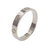18K白金 Mini Love 戒指 #61 B4085161【Cartier 卡地亞】 B4085161