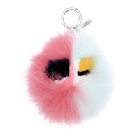 紅/藍色 鍍銀 Bag Bugs Charm 怪獸毛絨吊飾【FENDI 芬迪】 7AR467-A42X