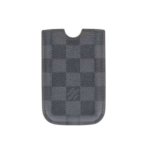 黑色 棋盤格帆布 手機套 名片夾 N62669