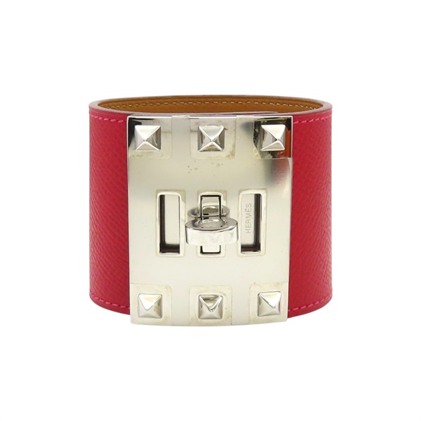 紅色 Epsom皮革 Kelly Dog手環 口Q刻