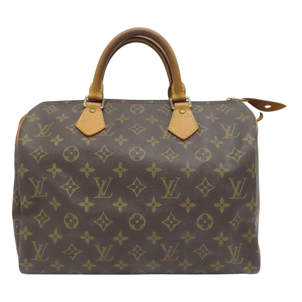 棕色 原花 帆布 SPEEDY 30 手提包 M41526