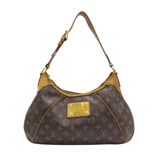 棕色 原花帆布 Thames PM 肩背包【LOUIS VUITTON LV 路易威登】 M56384