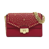 紅色 皮革 肩背包