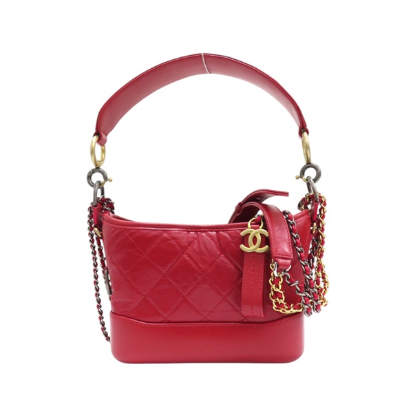 紅色皮革 Gabrielle Hobo 流浪包 兩用包 A91810