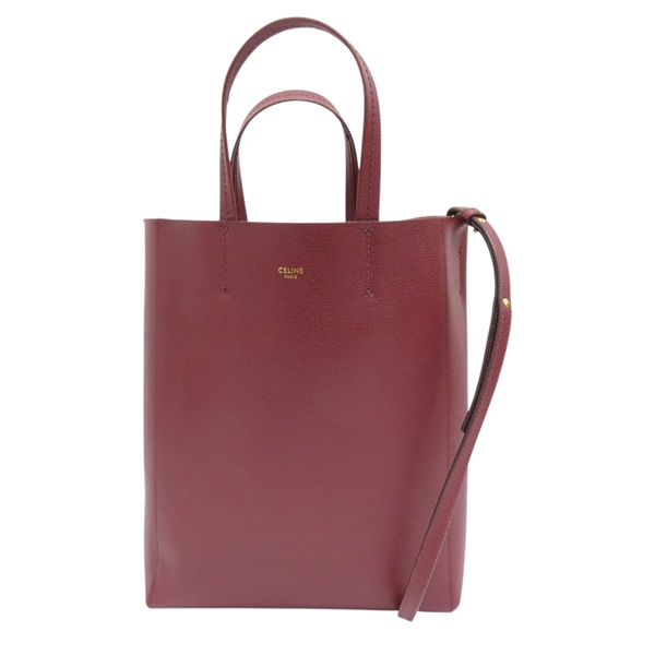 紅色 牛皮 Vertical Cabas Tote 兩用包 189813 189813