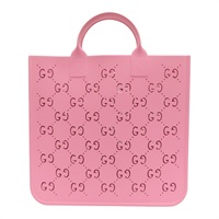 粉紅色 GG 橡膠 鏤空 手提包 679365