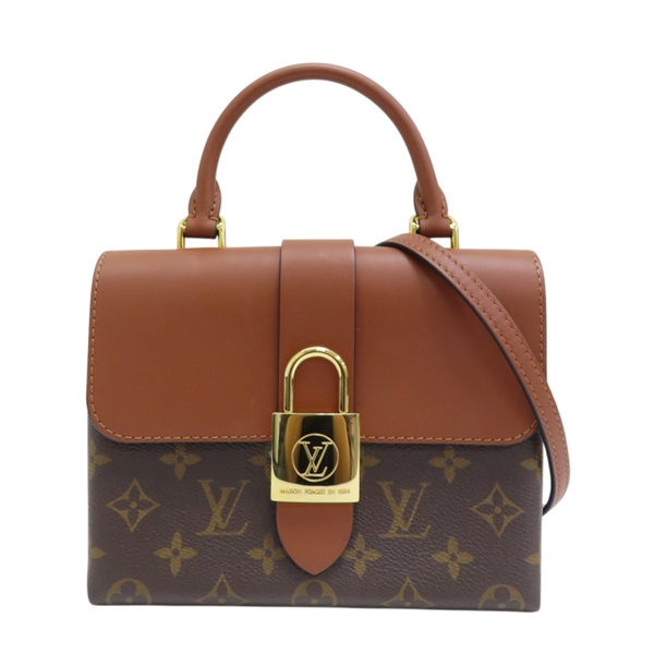棕色 牛皮 原花帆布 Locky BB 肩背包【LOUIS VUITTON LV 路易威登】 M44654
